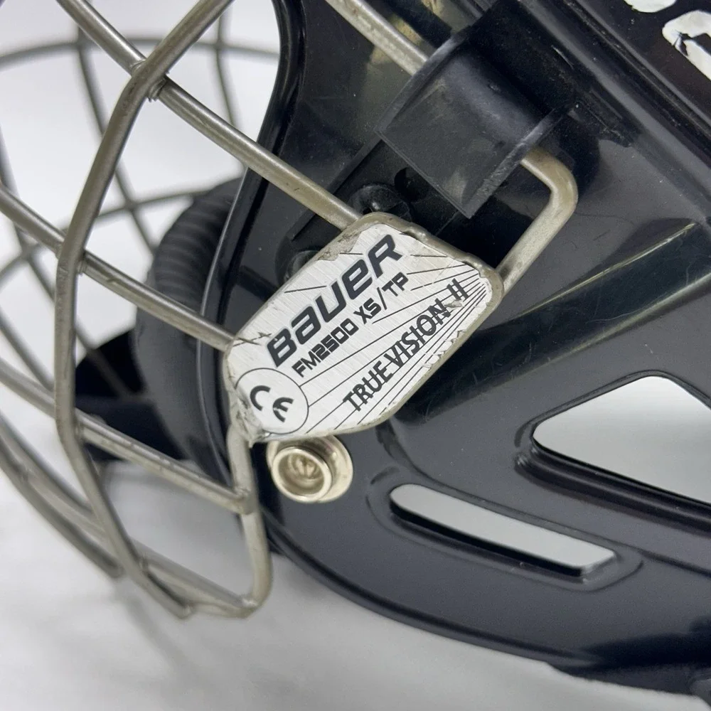 Bauer BHH1500S FM2500 XS Black Hockey Helmet Face Mask Cage 6 3/8-6 7/8